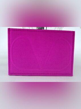 Valentino Pink Embroidered Card Holder Limited Edition! GWP